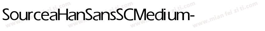 SourceaHanSansSC Medium字体转换
